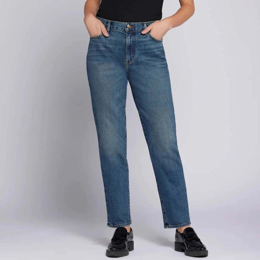 Current Elliott The Boyfriend Jeans Women's Sz 25 Ankle Blue Denim Straight Leg